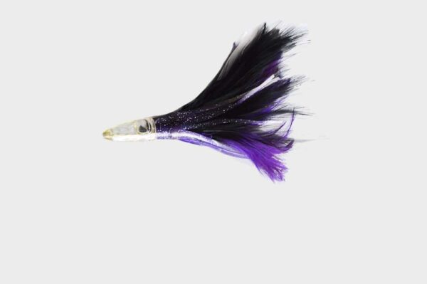 Feather Daisy Chain 6 inch Black Purple 3
