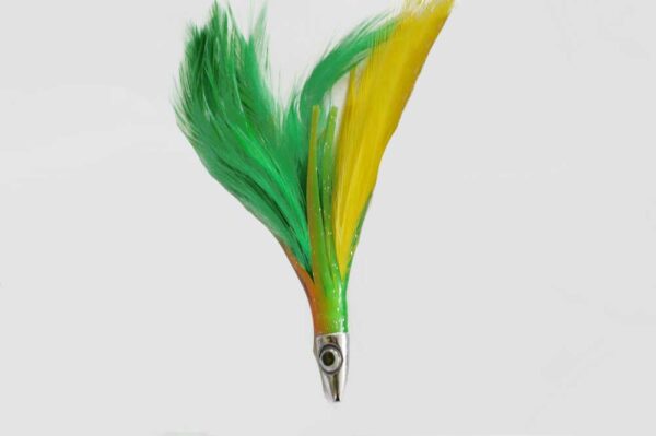 Feather Daisy Chain 6 inch Green Yellow 3