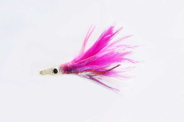 Feather, Pink and White