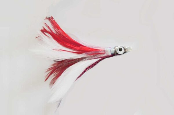 Feather Daisy Chain 6 inch Red White 3