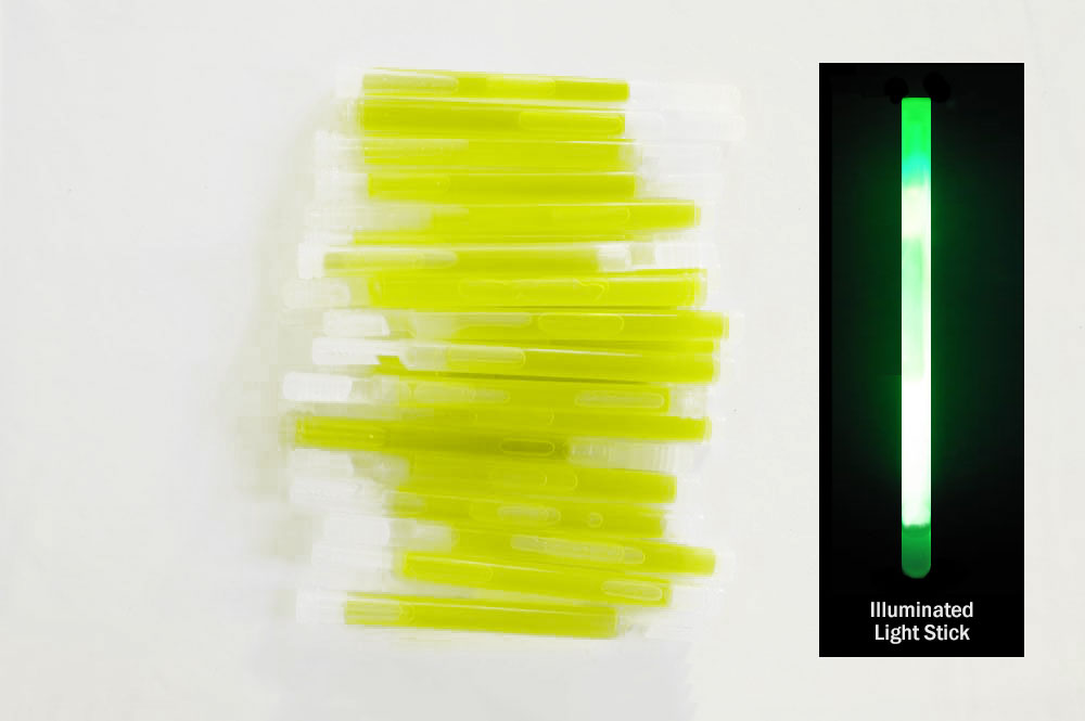 FlashingBlinkyLights 4 Green Mini Glow Sticks (Set of 50)