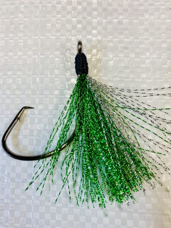 Snapper flies Green Silver scaled 3